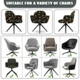 thumbnail image 6 of Xoenoiee Sun Moon Star Print Dining Room Chair Cover Velvet Curved Accent Chair Cover Armchair Cover Wingback Chair Protector Office Chair Cover for Kitchen Living Room, 6 of 7