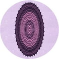thumbnail image 1 of Ahgly Company Machine Washable Indoor Round Transitional Orchid Purple Area Rugs, 6' Round, 1 of 7