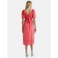thumbnail image 2 of Time and Tru Women's and Women's Plus Square Neck Eyelet Midi Dress, Sizes XS-4X, 2 of 5