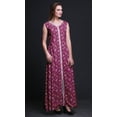 thumbnail image 3 of Bimba Floral Printed Front Slit Sleeveless Summer Spring Long Women BeachÂ&nbsp;Dress-X-Small, 3 of 5