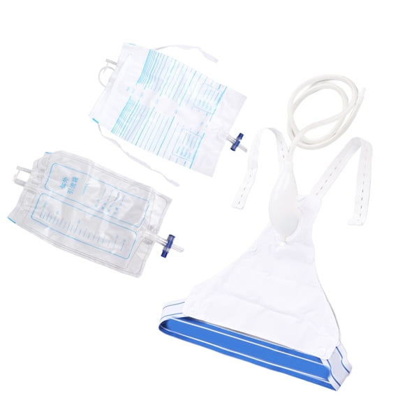 Urine Catheter Bags, Elastic Waist Belt Urine Catheter Drainage Bag Large Capacity Ensure Sound Sleep Prevent Leakage for Home Use