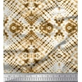 thumbnail image 1 of Soimoi Brown Polyester Crepe Fabric Animals Tie-Dye Printed Craft Fabric by The Yard 52 Inch Wide, 1 of 3