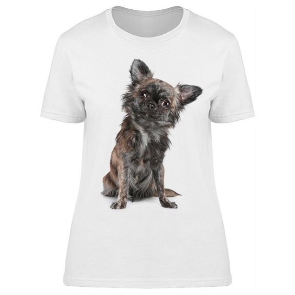 Tilted Head Chihuahua T-Shirt Women -Image by Shutterstock, Female XX-Large