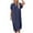 Dark Blue, variant on Womens Denim Shirt Dress 2024 Summer Short Sleeve Button Down Dresses Loose Lapel Cardigan Casual Pocket Midi Sundress