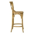 thumbnail image 5 of Counter Stool Chair, Natural, Wood, Bar Pub Cafe Bistro Dining Kitchen Hospitality Restaurant, Modern Contemporary HB33825, 5 of 11