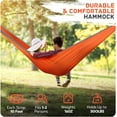 thumbnail image 6 of NeoMart Camping Hammock Lightweight, Portable Hammocks Parachute Hammock with Two Tree Straps,Single or Double Travel Swing Nylon Camp Hammocks, Outdoor Essentials for Beach Backpacking Hiking, 6 of 14