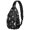 Moon and Skull Gothic Pattern, variant on Moon and Skull Gothic Pattern Sling Backpack, Unisex Hiking Chest Pack with Side Mesh Pockets, Adjustable Ambidextrous Strap Gift Ideas for Holiday Birthday Gifts