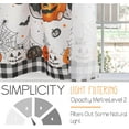 thumbnail image 6 of Halloween Kitchen Curtains 3 Piece Set Pumpkin Ghost Bats Gnome Curtains Valance & Tiers for Kitchen Home Indoor Cafe 36 Inch Short Window Curtain Over Sink Window Farmhouse Halloween Decor, 6 of 6