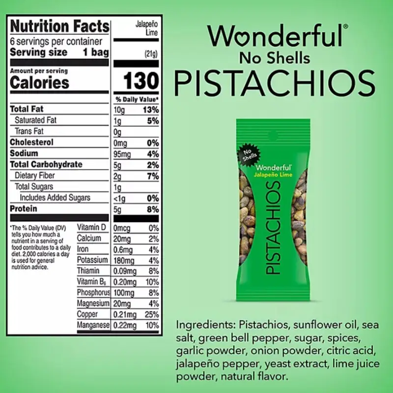 Wonderful Pistachios Variety Pack, 0.75 oz., 21 pk