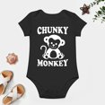 thumbnail image 4 of Chunky Monkey - Baby Clothes - Funny Newborn Bodysuit Outfits for Boys And Girls Black-style 12months, 4 of 7