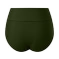 thumbnail image 7 of Daznico Women Vintage Waistband High Waist Bikini Bottom Swimwear Briefs Bikini Bottom Side Tie Thong Bathing Swimbottom,S, 7 of 7
