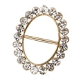 thumbnail image 1 of Clip para bufanda redonda de cobre y anillo de cristal brillante, regalo de Navidad para mujer Oro Yuyangstore Hebilla de bufanda de cristal, 1 of 8