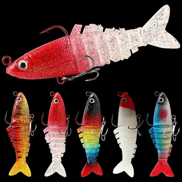 Fishing Lures For Bass Trout 9cm/15g Multi Jointed Swimbaits Bionic  Realistic Multi Sections Lures Fishing Tackle
