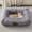 Grey, variant on WINDRACING Square Cat Tunnel Bed, 39"x30" XL Washable Plush Pet Hideaway with Interactive Play Cave for Indoor Cats, Grey