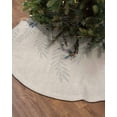 thumbnail image 2 of Blue Botanical Christmas Tree Skirt 36 Inches Large Christmas Skirt Tree, Pastoral Spring Floral Summer Birds Rustic Tree Skirt Christmas Decorations for Fireplace Party Holidays Indoor Outdoor, 2 of 7