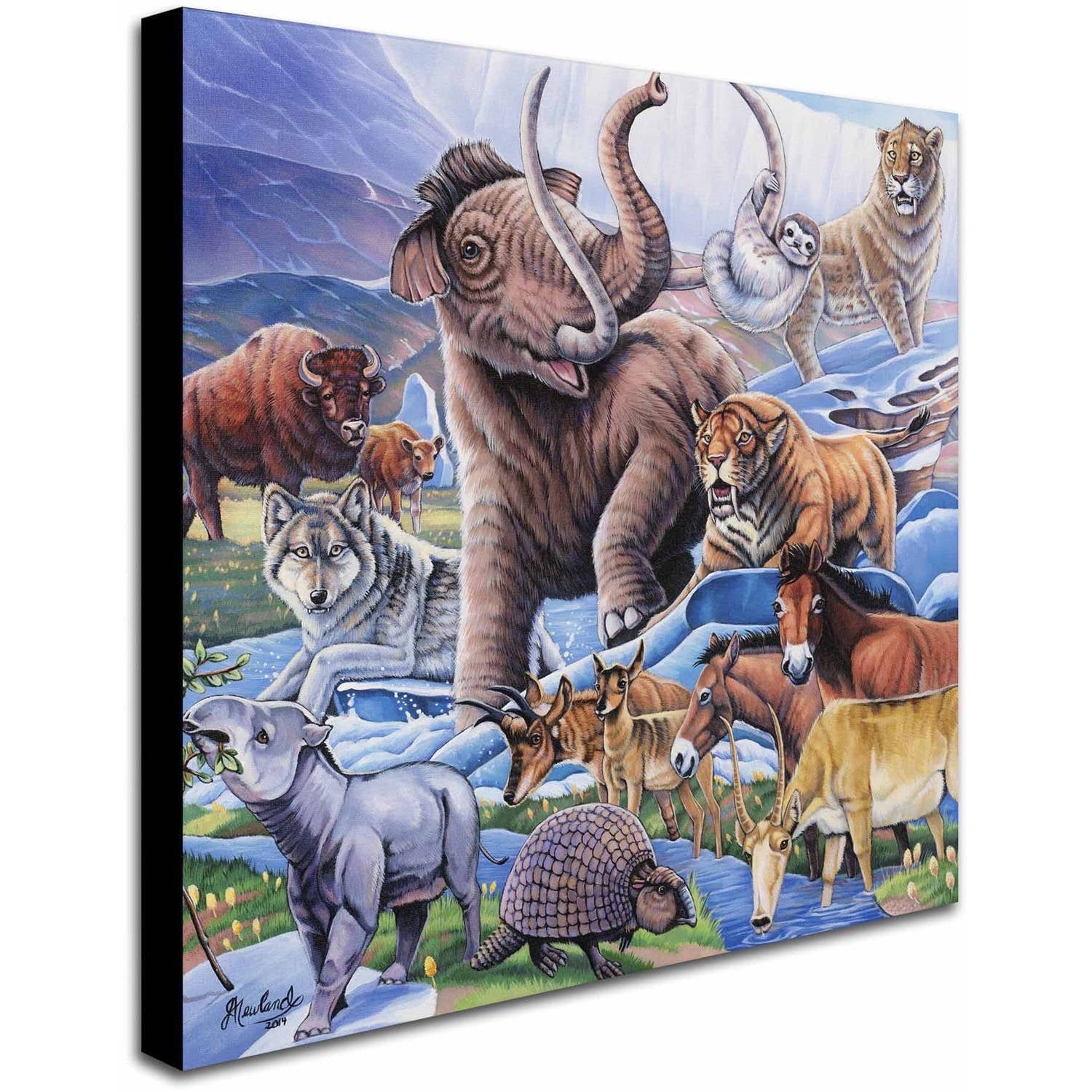 Trademark Fine Art 'Ice Age Color' Canvas Art by Jenny Newland