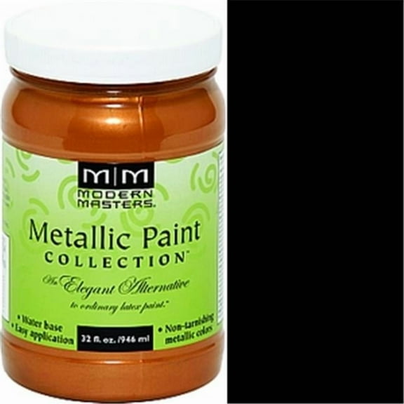 6 oz Modern Masters ME661 Tequila Gold Metallic Paint Collection, Satin Water-Based Decorative Metallic Paint