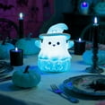 thumbnail image 4 of Cute Ghost LED Night Light, 7 Color Changing Touch Control Lamp, Rechargeable Soft Silicone Bedside Nightlight, Safe Decor for Bedroom & Nursery, Lovely Gift for Teens Birthday Holiday, E, 4 of 6