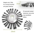 thumbnail image 3 of 10" Unbreakable Wired Trimmer Blade,Lightweight Power Rotary Scissors Lawn Trimmer,Wired Weed Cutter Universal Attachments Head,Unbreakable Wire Trimmer Blade for Moss Grass Rust Removal, 3 of 6