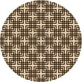 thumbnail image 1 of Ahgly Company Tapis de Zone Rond Lavable en Machine Intérieur Transitionnel Rouge Nuit, 8 Pieds Rond, 1 of 7