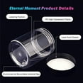 thumbnail image 2 of 36 Pack 3 OZ Plastic Jars Round Clear Cosmetic Container Jars with Lids, Eternal Moment Plastic Slime Jars for Lotion, Cream, Ointments, Makeup, Eye shadow, Rhinestone, Samples, Pot, Travel Storage, 2 of 3