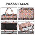 thumbnail image 4 of Large Capacity Tote Bag,Pink Dinosaur Floral Pattern Handbag Fashion Luxury Tote Bag,15.7"x13"x 5.1" Inches,Laptop Compatible, 4 of 6