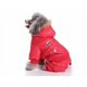 thumbnail image 3 of Ropa para perros y mascotas Ropa para perros Chaqueta de plumón Ropa de uniforme de la Fuerza Aérea Ropa para perros y mascotas Ropa de cuatro patas Ropa de la Fuerza Aérea Ropa para mascotas Ropa de invierno (Rojo XS) JM, 3 of 5