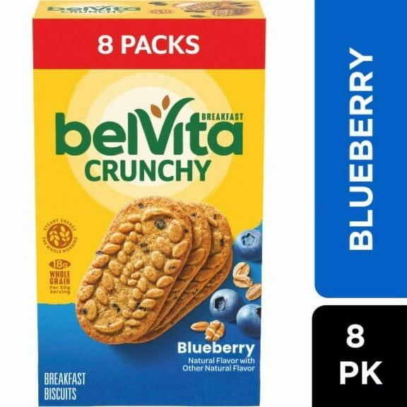 Belvita Blueberry Breakfast Biscuits Value Pack 8 ct - Pack of 2