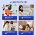 thumbnail image 4 of Ventilador con clip, mini ventilador portátil con carga USB, pequeño ventilador de escritorio para dormitorio de estudiantes, ventilador con clip, pequeño ventilador eléctrico, 4 of 5