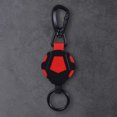 thumbnail image 1 of Cuerda De Hebilla Fácil De Tirar. Llavero de cuerda con hebilla fácil de tirar, anillo retráctil antipérdida (negro rojo) Sywqhk Para Estrenar, 1 of 8