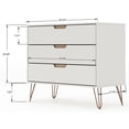 thumbnail image 4 of Pemberly Row Modern 3-Drawer Wood Dresser in Off White / Natural, 4 of 11