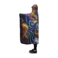 thumbnail image 2 of ASHLEIGH Skull Design Warm Anti-pilling Polar Fleece Hooded Blankets 50x60 inch, 2 of 3