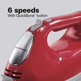 thumbnail image 2 of Hamilton Beach (62633R) Batteur à Main Électrique, 6 Vitesses avec 275 Watts, Rouge, 2 of 4