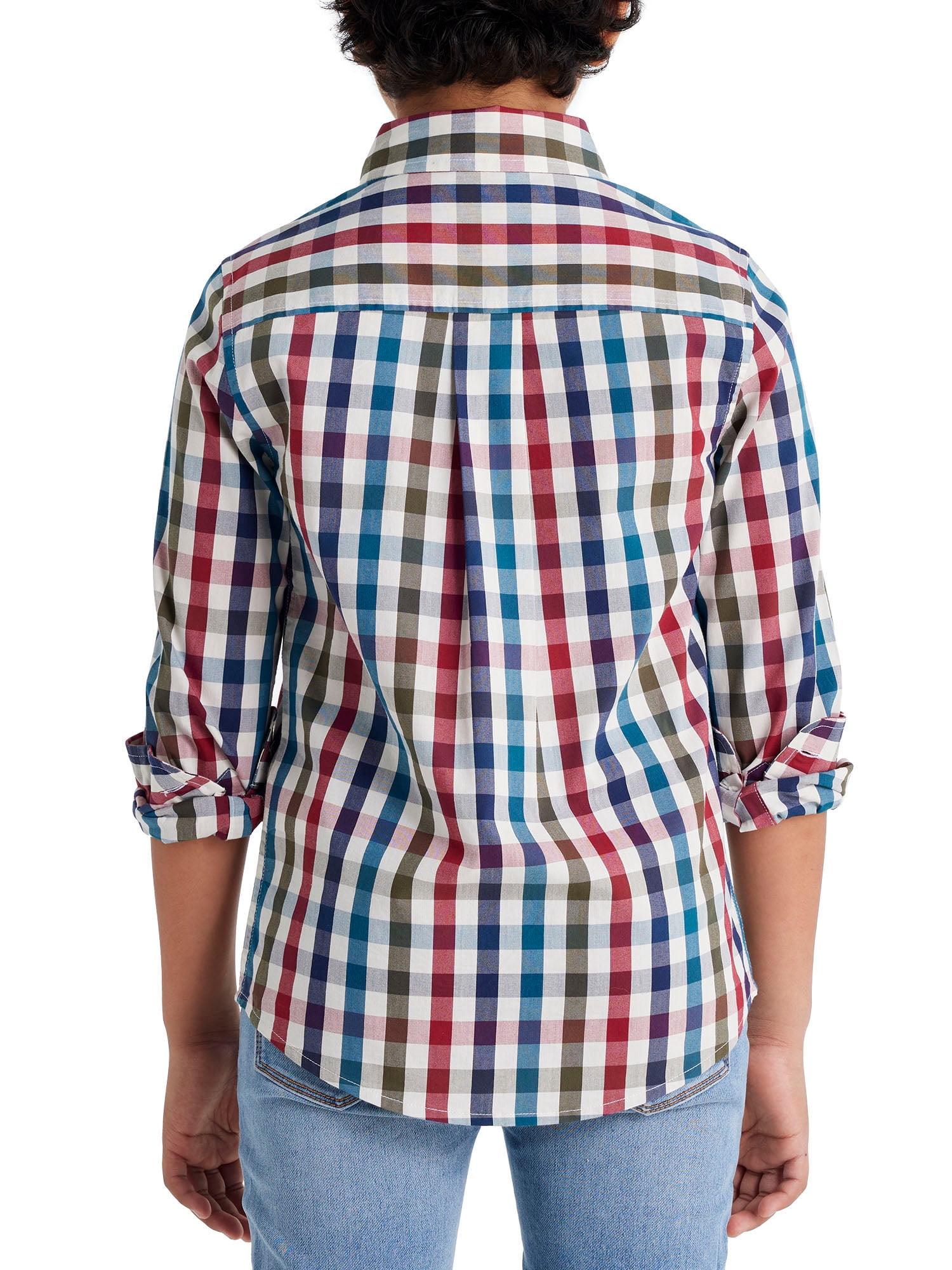 U.S. Polo Assn. Boys Long Sleeve Button Down Shirt, Sizes 4-18