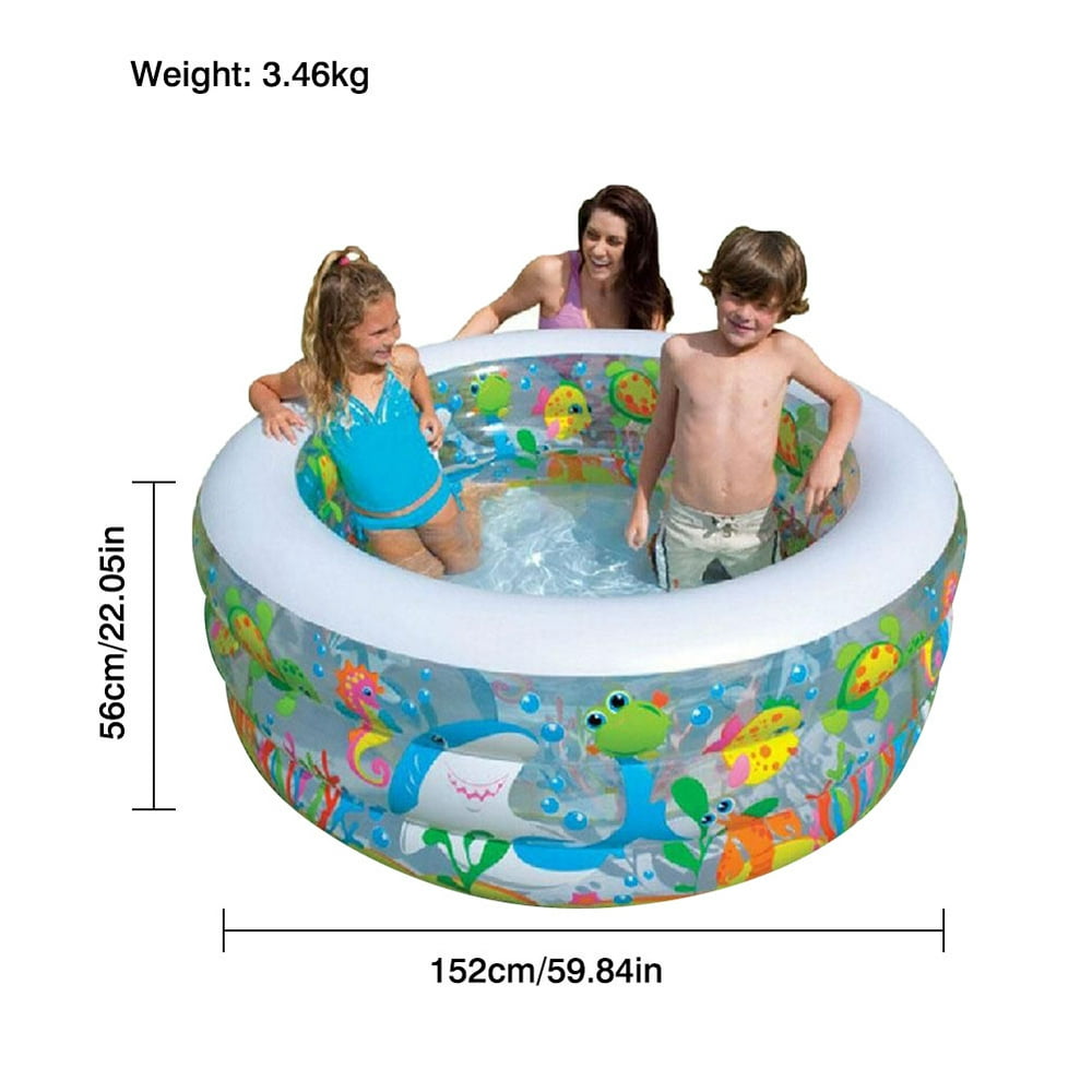 Family Inflatable Swimming Pool Blow Up Pool Outdoor Paddling Pool for
