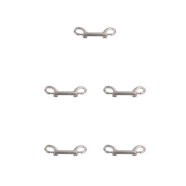Eigraketly Perno Gancho de seguridad Ganchos de doble extremo de acero inoxidable Clips de metal resistentes a la corrosión Cadena de tachuelas Type2 NO2