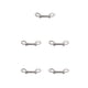 thumbnail image 1 of Eigraketly Perno Gancho de seguridad Ganchos de doble extremo de acero inoxidable Clips de metal resistentes a la corrosión Cadena de tachuelas Type2 NO2, 1 of 6