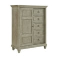 thumbnail image 2 of Picket House Furnishings Emiko 5-Drawer Door Chest in Light Gray, 2 of 12