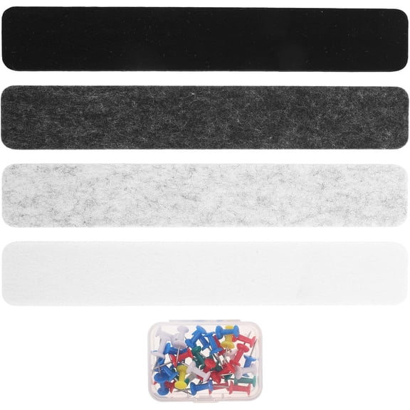Self-Adhesive Felt Board Strip for Classroom and Office Wall Mount Small Cork Board Strip with Pin-Friendly Fabric for Photo Display and Notice Organization