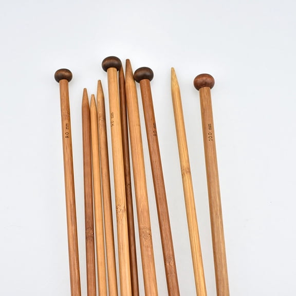 CIMAXIC 36Pcs Lightweight Single Pointed Knitting Needles Set Assorted Color for Sweater DIY