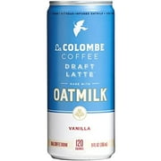 La Colombe Oatmilk Coffee Draft Latte, Vanilla, 9 Fl Oz (Pack Of 16)