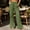 Army Green, variant on Vrorvz Womens Long Pants Elastic Waisted Straight Leg Pant Casual Loose Summer Trouser Stretch Trouser with Pocket