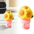 thumbnail image 2 of Mini Resin Flower Bouquet Figurines(Assorted Styles) for Home Desktop Tabletop Decor,Ideal Small Accents for Living Room Bedroom Study Desk & Tiny Gift,Realistic Floral Craft Ornaments(1.02x0.9"), 2 of 9