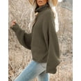 thumbnail image 4 of Sherrylily Fall Women Turtleneck Sweaters Batwing Pullover Winter Loose Knit Jumper, 4 of 6