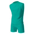 thumbnail image 3 of Men's 2 Piece Outfits Summer Sleeveless Vest and Casual Track Shorts Set Sports Suit Two Piece Set Summer Shirt and Shorts Set, 3 of 7