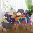 thumbnail image 5 of Yayeee Tablecloths for Rectangular Tables 54 x 54 inch Party Table Cover, Colorful Painted Flowers Pattern, 5 of 6