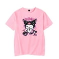 thumbnail image 4 of Kuromi merch Anime Onegai My Melody tshirt crewneck short sleeve tshirt men/women harajuku  tops, 4 of 6