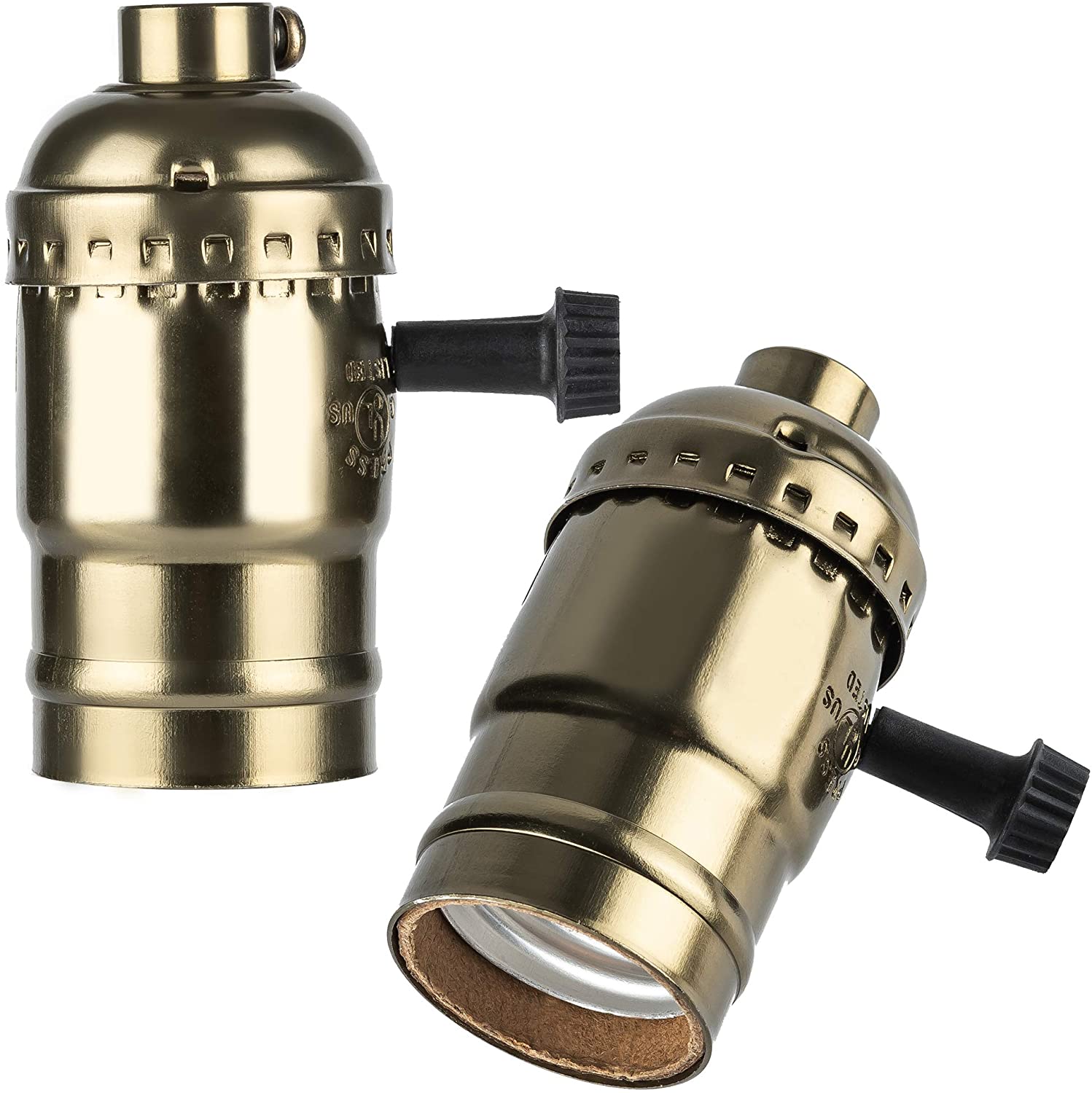 3Way Lamp Socket Replacement E26 E27 Medium Screw Base Socket with