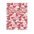 thumbnail image 2 of Valentine's Day Gift Red Heart Blanket, Cozy Valentine Throw Blankets Couch Blankets, Red Pink Hearts Blankets and Flannel Blankets, Soft Warm Valentine's Day Bed Blankets, Lightweight, 2 of 7