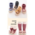 thumbnail image 4 of PMVFHDE Espadrilles pour Tout-Petits Chaussures d'Hiver pour Tout-Petits Semelle Souple Intérieur Non Chaud Chaussettes de Sol Chaussures Bébé Espadrilles Rouges, 2-2.5 Ans, 4 of 5